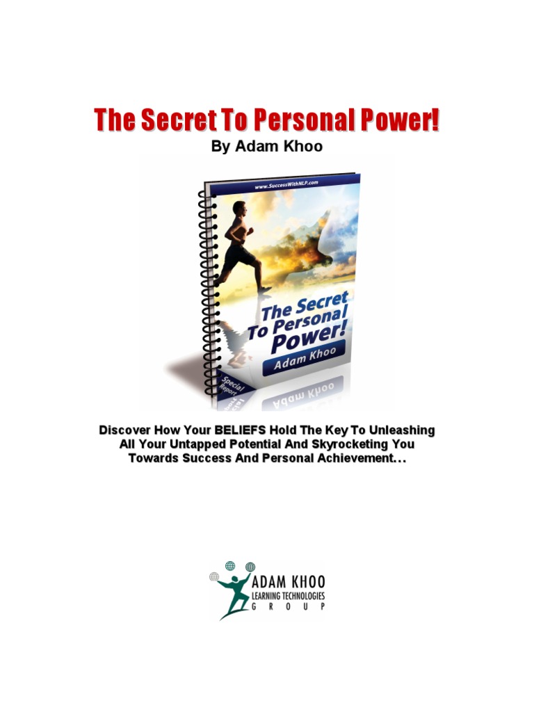 The Secret To Personal Power! | PDF | Placebo | Cancer