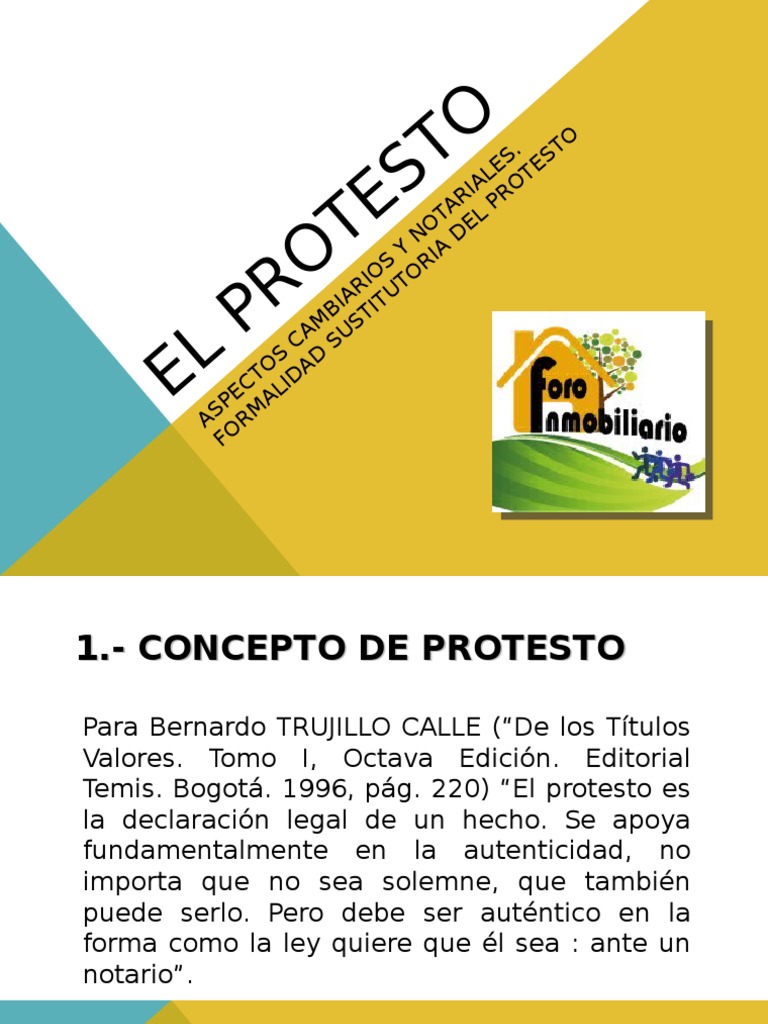 Concepto y Función del Protesto Jurídico | PDF | Pagaré | Gobierno