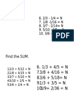 Fraction Addtion and Subtraction