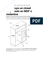 Diseño y Construcción de Closet Empotrado