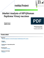 Summer Internship Project: Market Analysis of HPV (Human Papiloma Virus) Vaccines