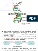 Gene Expression: Vikrant Joshi F.Y. Biotechnology 6519 Khalsa College Amritsar