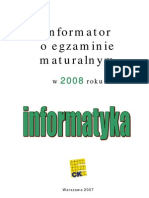 Informatyka Od 2008 R.