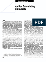 Proper Method For Calculating Average Visual Acuity