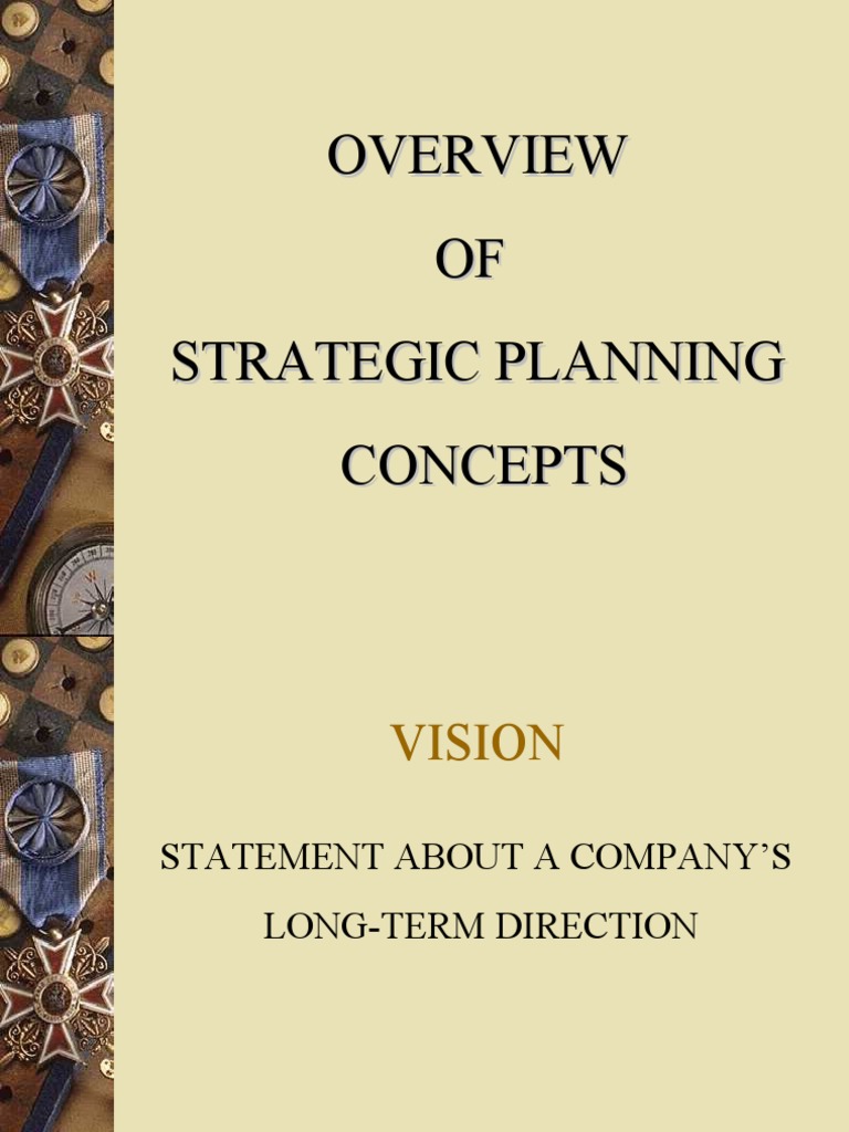 Strategic Planning Overview | PDF | Strategic Management | Value Chain