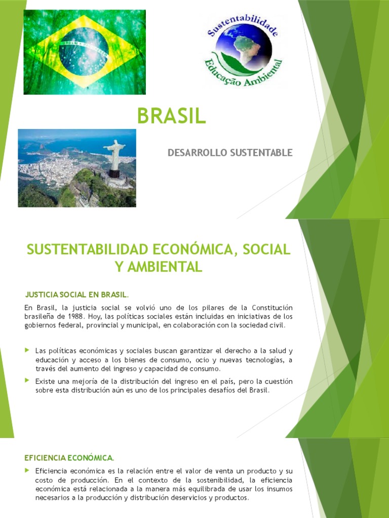 Brasil | PDF | Sustentabilidad | Desarrollo sostenible