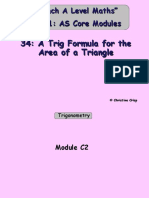 34 A Trig Formula For Area of A Triangle