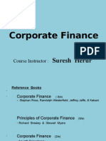 Corporate Finance: Suresh Herur