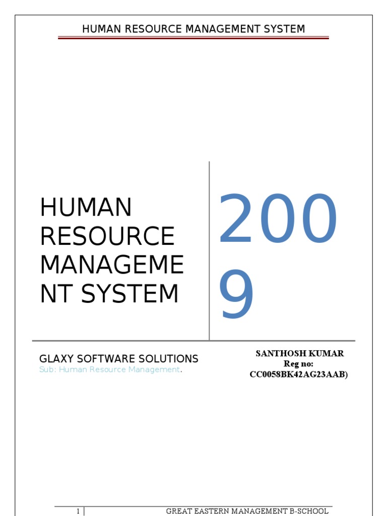 Human Resource Management Systems HRMS | PDF | Class (Computer ...
