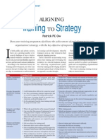 Aligning Training To Strategy