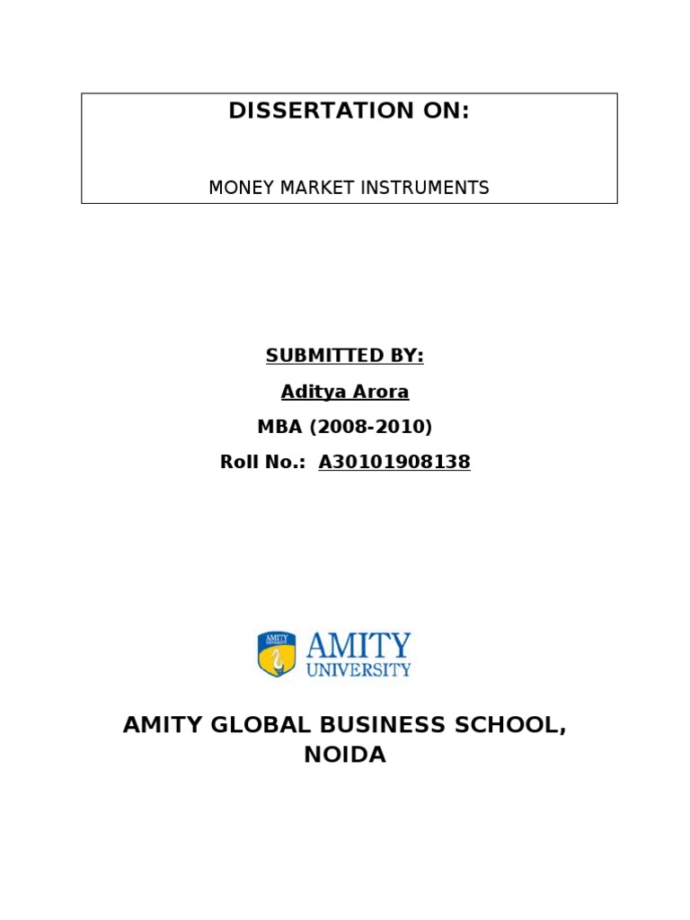 Overview of Money Market Instruments | PDF | Repurchase Agreement ...