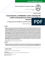 Conocimiento y Habilidades Sobre Reanimación Cardiocerebropulmonar Básica en Médicos Internos de Pregrado