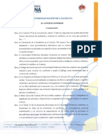 Reglamento de Procesos Disciplinarios y de Aplicación Del Art. 207 LOES