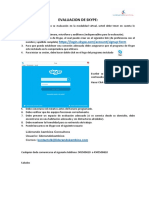Evaluacion en Modalidad de Skype