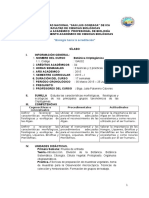 Silabo de Botánica Criptogámica 2015 I