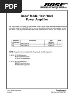 Download Bose 1800 - 1801 Power Amp Service Manual by ren_theoriginalpunks SN29740742 doc pdf