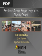 Erection of Skewed Bridges Keys to an Effective Project