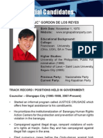 [Philippine Elections 2010] Delos Reyes, JC Profile
