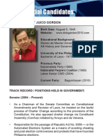 [Philippine Elections 2010] Gordon, Richard Profile