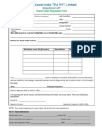 Department Share Folder Requisition Form