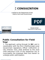 Public Consultation For GMO Field Trials