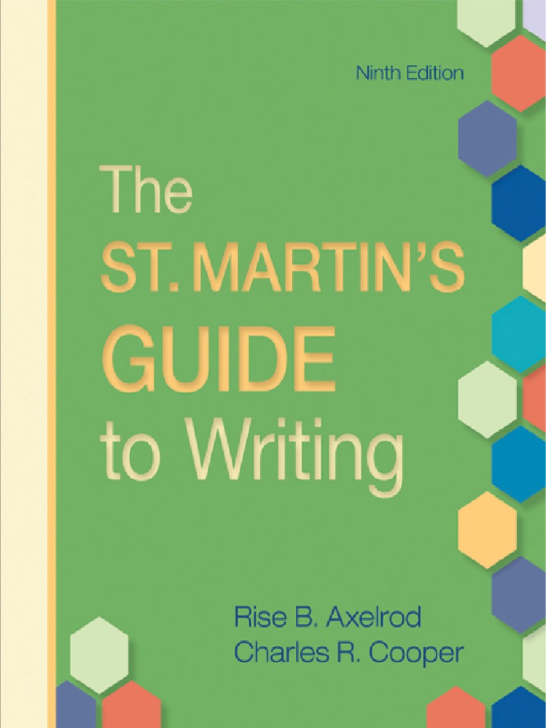 The St Martin s Guide To Writing Ninth Edition PDF