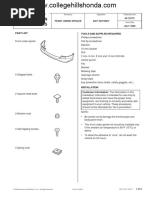 Honda Odyssey - Replaceing Front Bumper - Manual