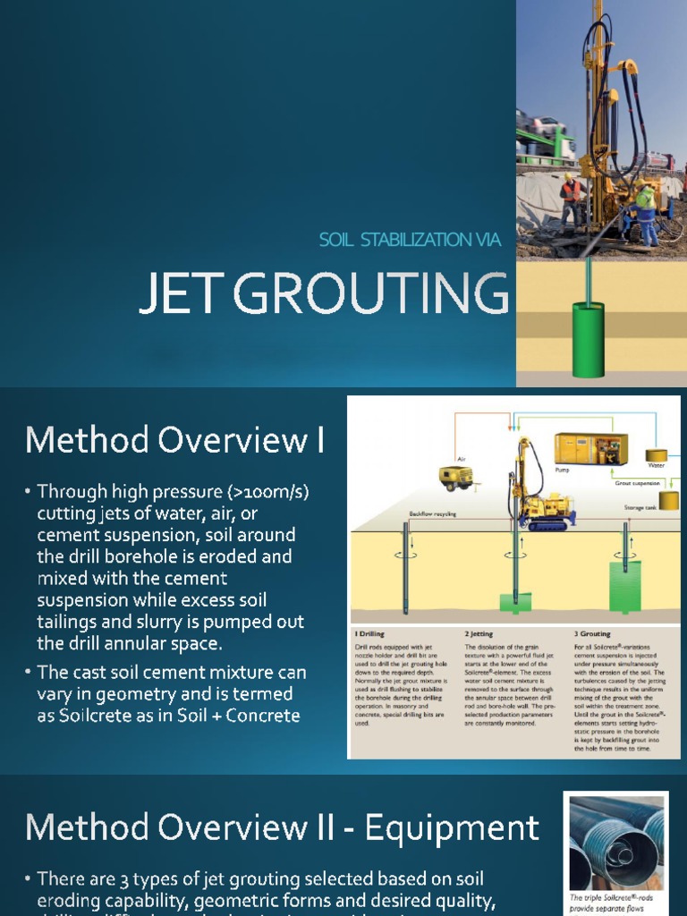 Jet Grouting Presentation | PDF