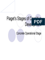 Piaget's Stages of Cognitive Development: Concrete Operational Stage