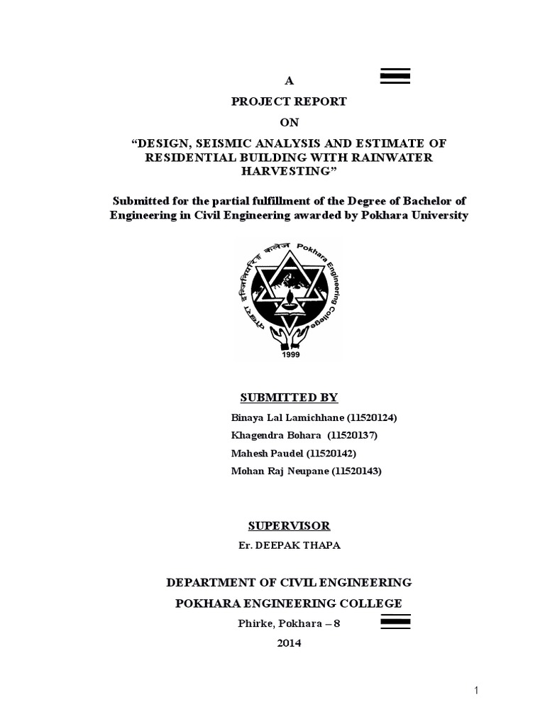 Seismic Analysis of Residential Building | PDF | Beam (Structure ...