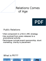 Public Relations Comes of Age-Intro