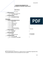 Licensing Requirements for a Psychiatric Hospital