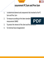 Purpose of Measurement PC Sum and Prov Sum