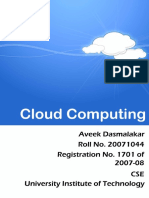 80097108 Cloud Computing Seminar Report