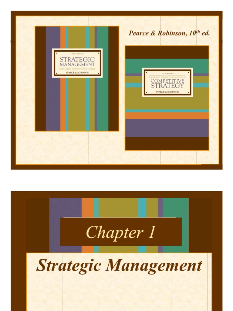 strategic management pearce and robinson free pdf download