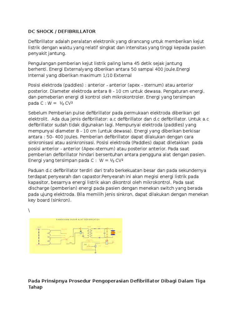 DC Shock | PDF | Atrium (Jantung) | Sistem Sirkulasi