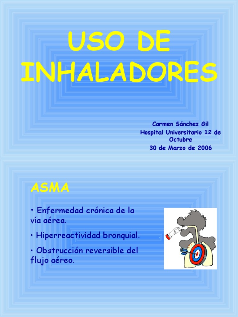 Tipos de Inhaladores para Asma | PDF | Medicamentos con receta | Asma
