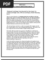 Download  Wholesale Used Dump Truck Specials For Sale Quad Tri Tandem and Single Axles Off Lease and Repos Dealer Financing  Part 2   by rama6666 SN29747160 doc pdf
