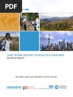 Land Tenure Security in Selected Countries
