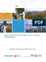 Land Tenure Security in Selected Countries
