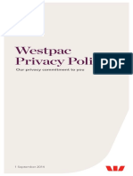 Westpac Privacy Policy: Our Privacy Commitment To You
