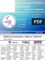 Medios de Comunicación Digital Vs Tradicional