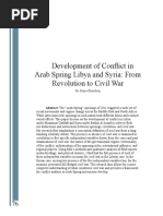 7367-V-Development of Conflict in Arab Spring Libya and Syria From Revolution To Civil War
