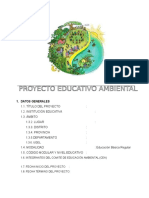 PROYECTO EDUCATIVO AMBIENTAL 2016  (modelo)