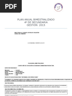 4º Secundaria plan