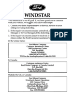 1999 ford windstar owner manual