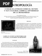 Antropologia de Los Cuidados