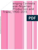 The Changing Contexts of Chinese-Nigerian Textile Production and Trade, 1900‒2015