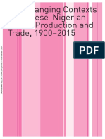 The Changing Contexts of Chinese-Nigerian Textile Production and Trade, 1900 2015