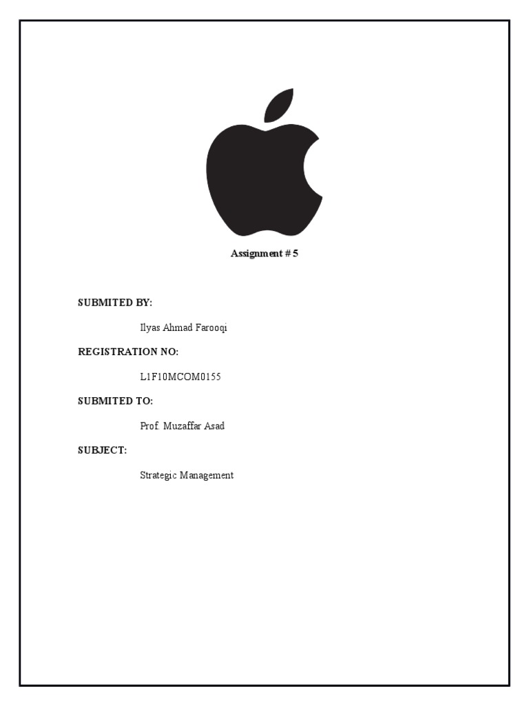 assignment of apple company